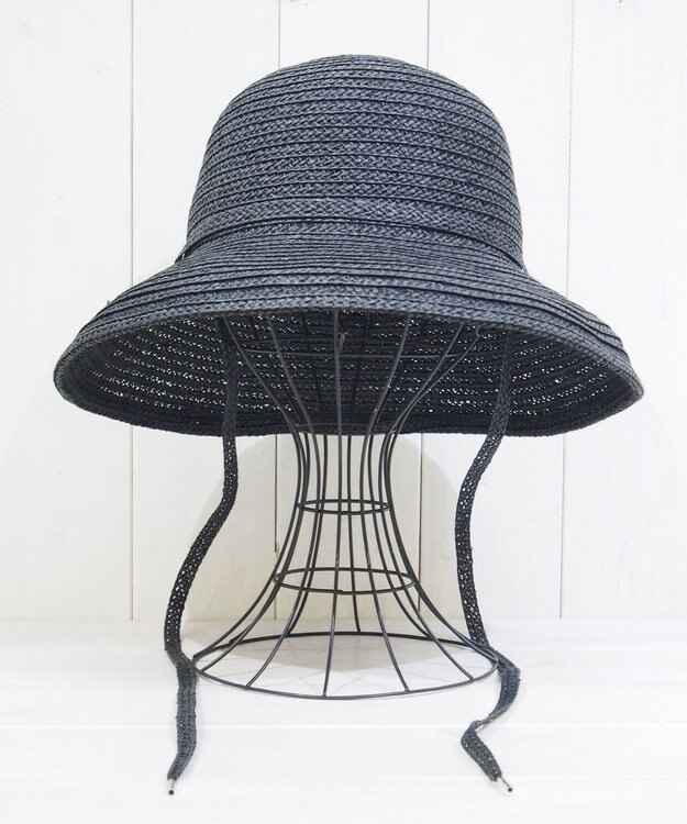 石田製帽 ペーパーブレード 3WAY ソフトセーラハット(汚れ防止テープ付き）〈折り畳めるサイズ調整可〉 ブラック