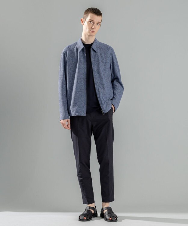 JOSEPH HOMME 新素材【洗える/通気性】ヨシタレース　ジップアップブルゾン ネイビー系