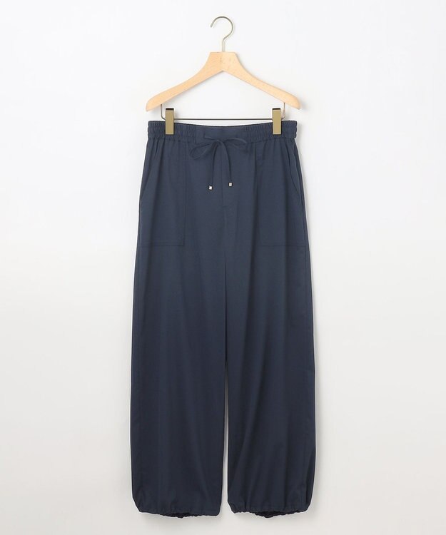 組曲 L ポリエステルレーヨンツイル パンツ ネイビー系