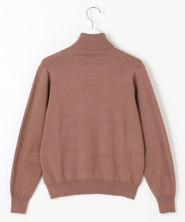 Feroux 【古畑星夏さん着用】フリルネックタートル ニット キャメル系