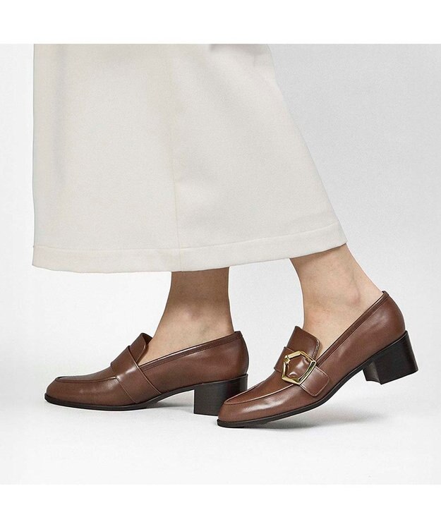 MODE ET JACOMO <MODE ET JACOMO>バックルヒールローファー ダークブラウン