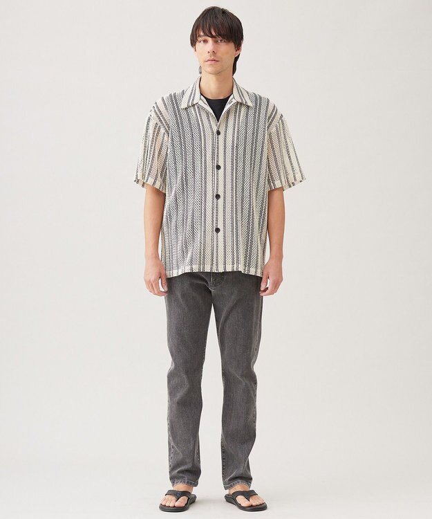 UNFILO MENS ラッセルシャツ【ギフトにもおすすめ】 ベージュ