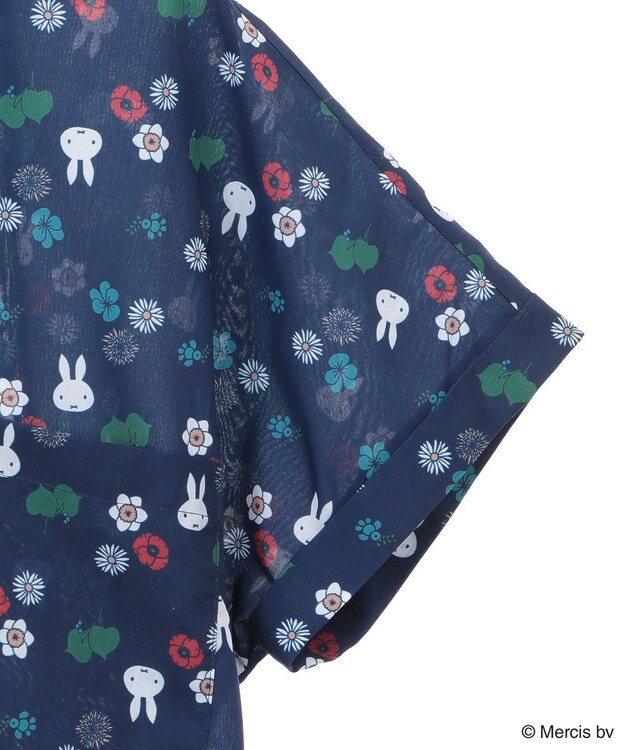 Green Parks ｍｉｆｆｙ／総柄プリントシャツ Navy