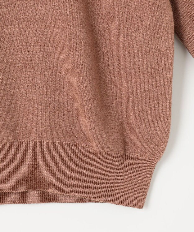 Feroux 【古畑星夏さん着用】フリルネックタートル ニット キャメル系