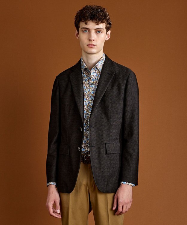 JOSEPH ABBOUD 【洗える】スタイルアップジャケット ダークブラウン系