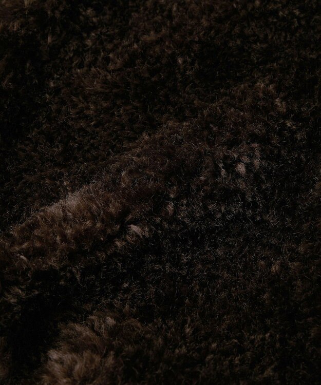 AMERICAN HOLIC ノーカラーフェイクファーコート Brown