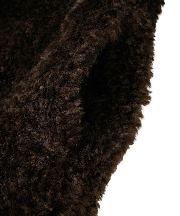 AMERICAN HOLIC ノーカラーフェイクファーコート Brown