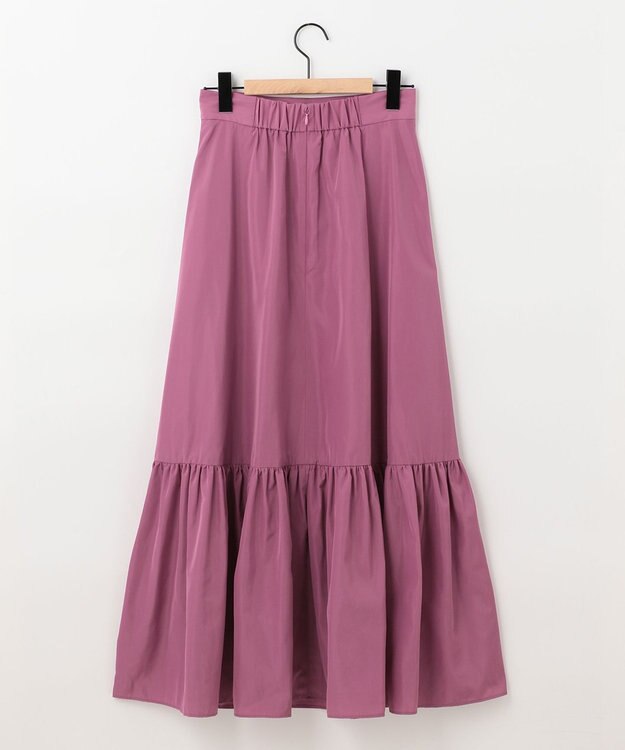 SHARE PARK LADIES 【ウォータープルーフ】　マキシティアードスカート ピンク