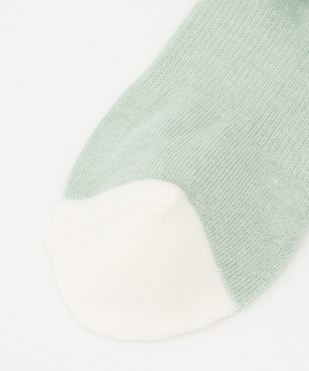 23区GOLF 【WOMEN】ラインロゴ レギュラーソックス ライトグリーン系