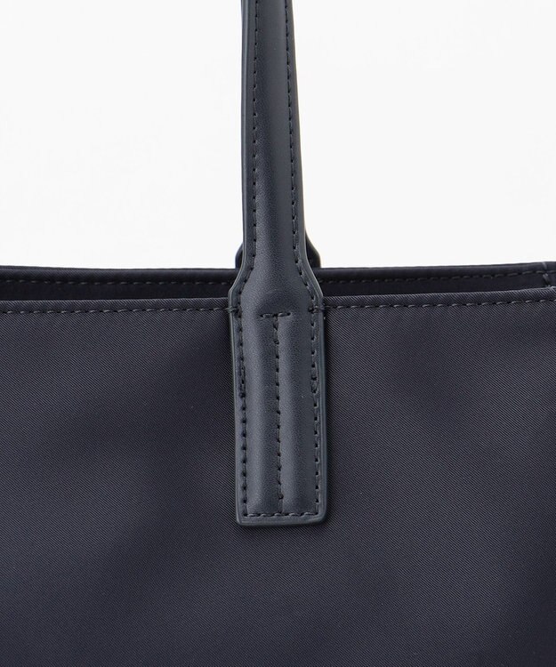 TOCCA SIDE RIBBON NYLONTOTE バッグ ネイビー系