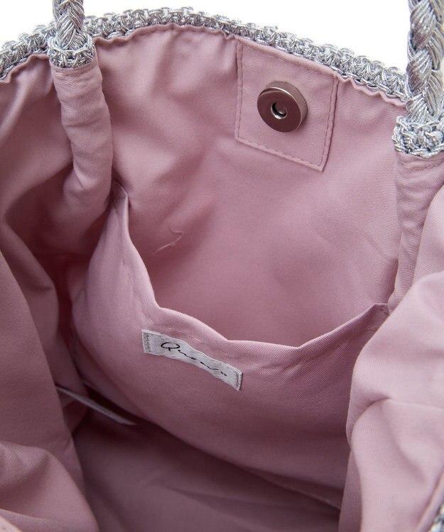 Green Parks ・ＱＵＯＮ　マクラメメタルトート Silver