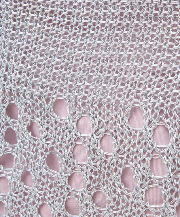 Green Parks ・ＱＵＯＮ　マクラメメタルトート Silver