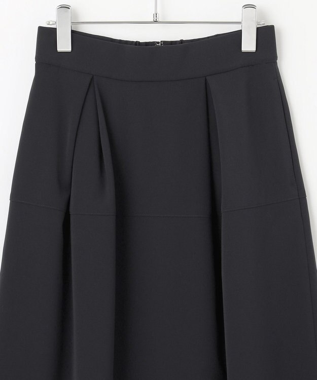 #Newans 【セレモニーにも】＜亀恭子さんコラボ＞ベルシルエットミディ丈スカート ネイビー系