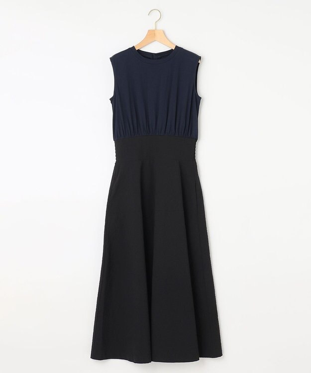 組曲 【洗える】ジャージコンビ ドレス ブラック系