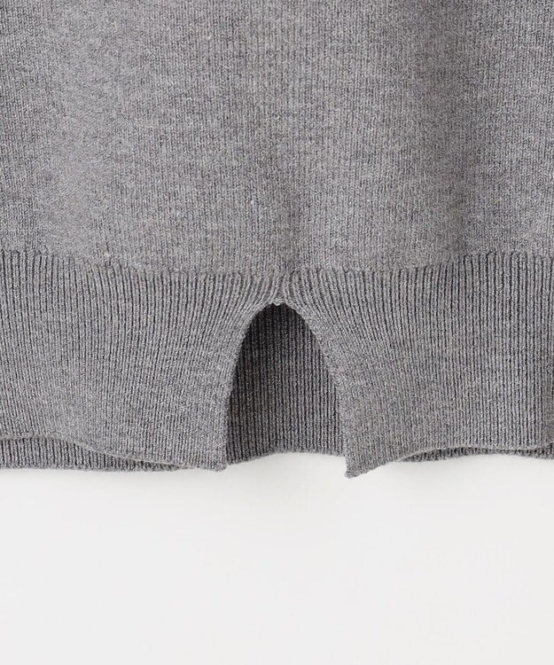 Feroux 【猫カフェMOCHAコラボ】しらたまくん刺繍 ニット グレー系