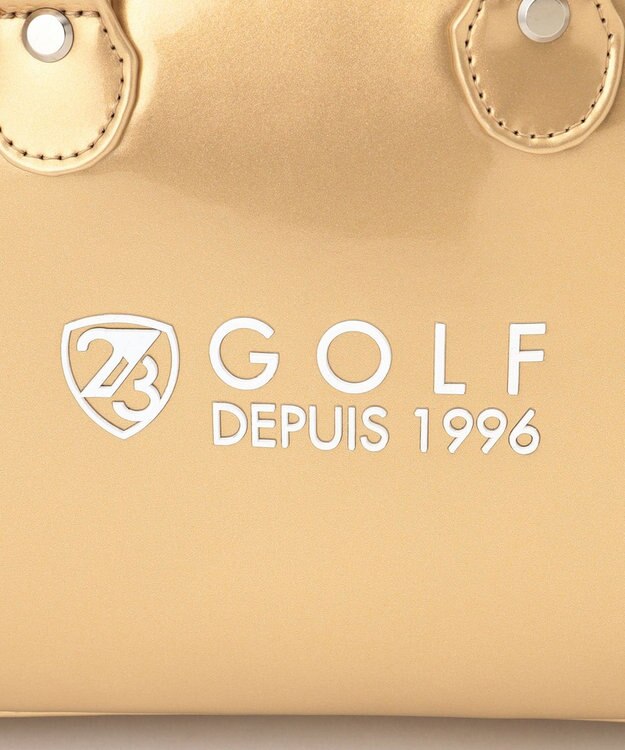 23区GOLF 【WOMEN】エレガントエナメルカートバッグ ゴールド系