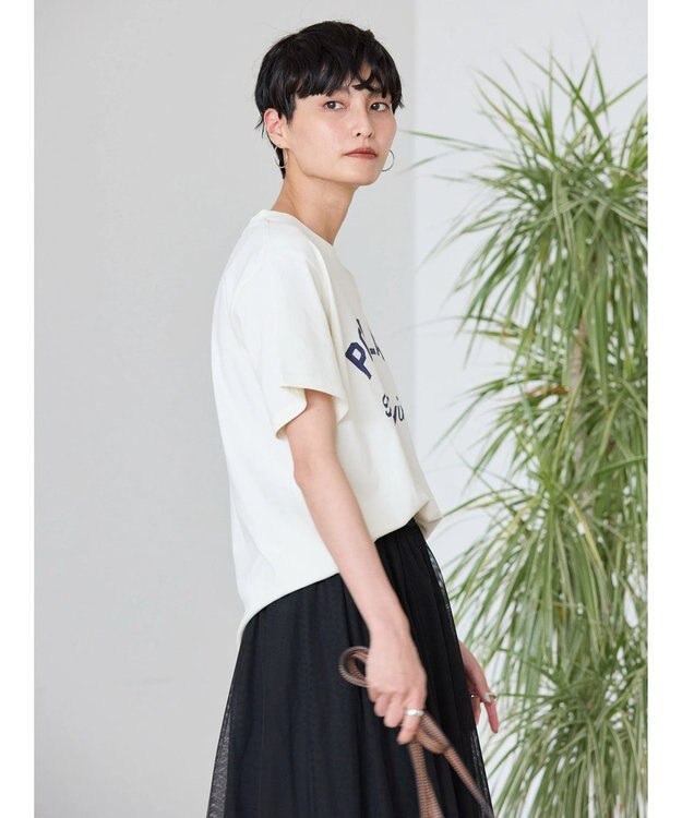 AMERICAN HOLIC ＰＯＲＴＬＡＮＤロゴカットプルオーバー Off White