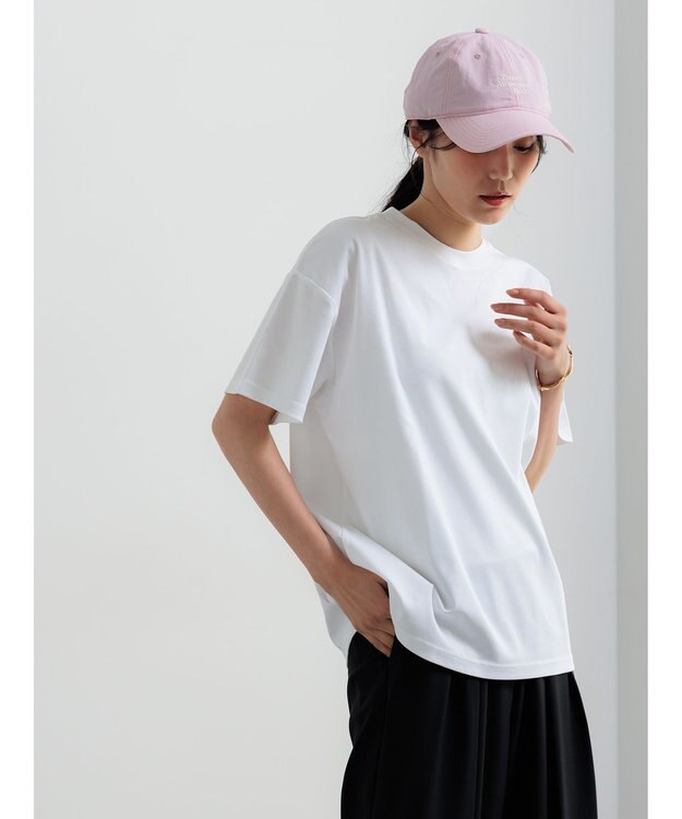 Te chichi 【遮熱/調温】ビッグTシャツ オフホワイト