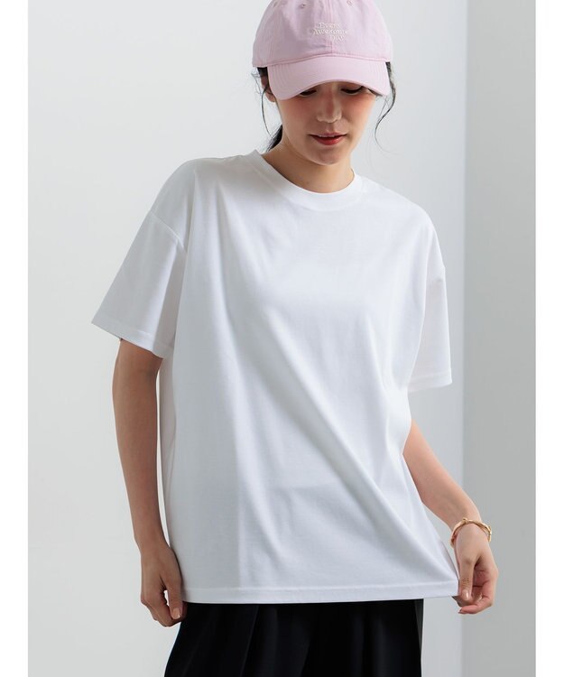 Te chichi 【遮熱/調温】ビッグTシャツ オフホワイト