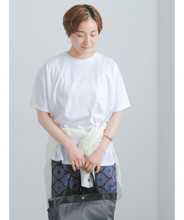 Te chichi 【遮熱/調温】ビッグTシャツ オフホワイト
