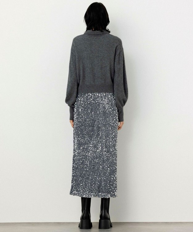 NAVE 【Nave・手洗い可】ポロニット ライトグレー系