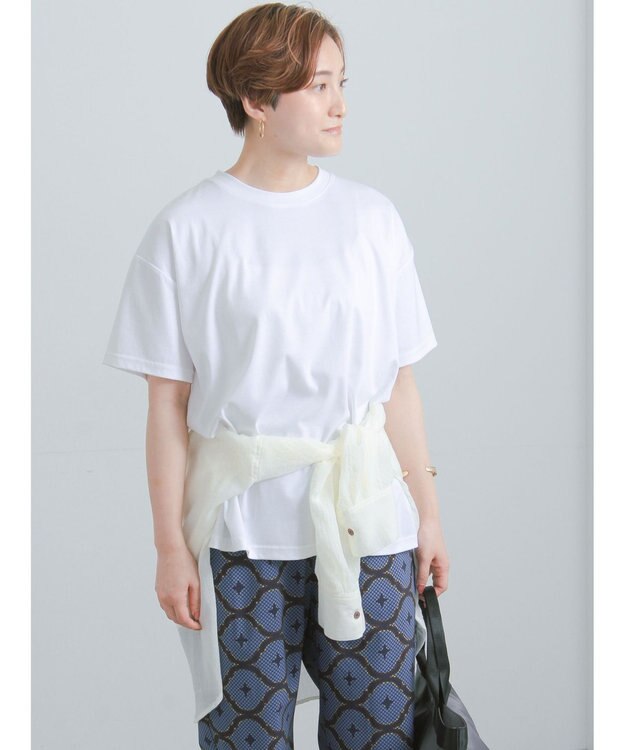 Te chichi 【遮熱/調温】ビッグTシャツ オフホワイト