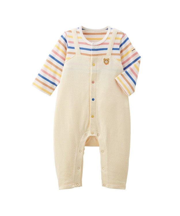 MIKI HOUSE HOT BISCUITS カバーオール＆ローカットソックスギフトセット【BOX付き】 マルチカラー