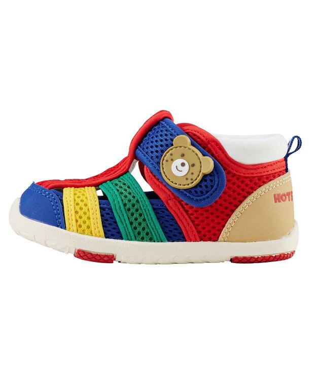 MIKI HOUSE HOT BISCUITS 【13-16cm】 ダブルラッセル ウォーターベビーサンダル 赤×紺