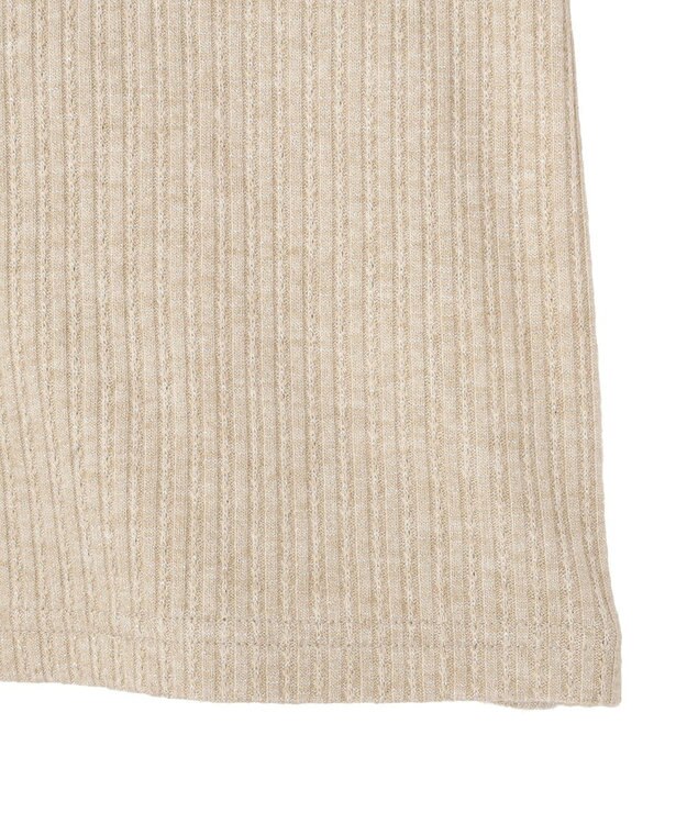 earth music&ecology チェーンリブラメカットソー Beige