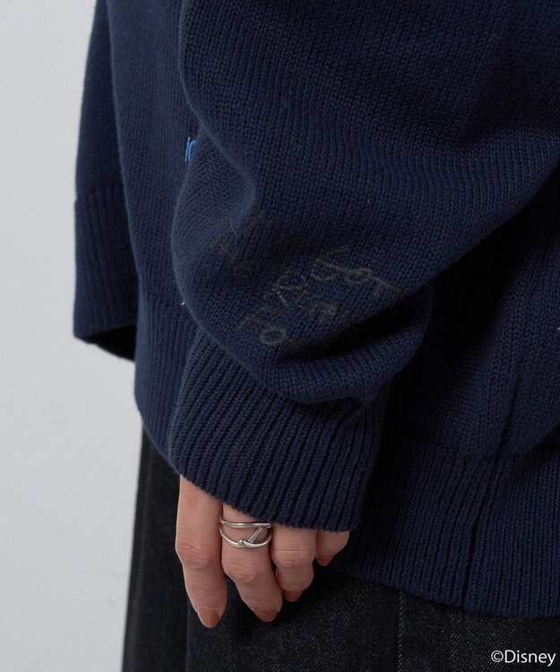 earth music&ecology Ｖｉｌｌａｉｎｓ　マレフィセント／ニットカーディガン Navy