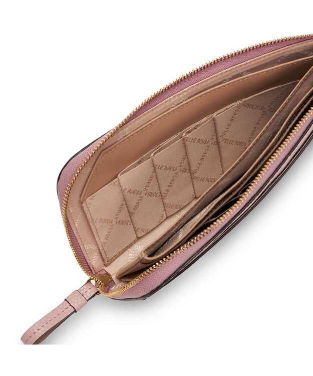 PELLE BORSA 短い長財布 Fine Goods フィーネグッズ 5443 ペールピンク