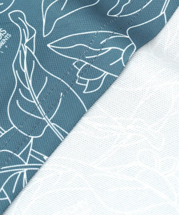 23区GOLF 【MEN】遮熱エイトムーブ リーフポロシャツ ダルブルー系5