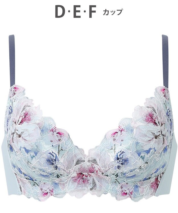 WACOAL ノンワイヤーブラ 【SUHADA ONE】 谷間メイク ふっくらデコルテ 脇すっきりシルエット レディース BXB411 /ワコール ターコイズ