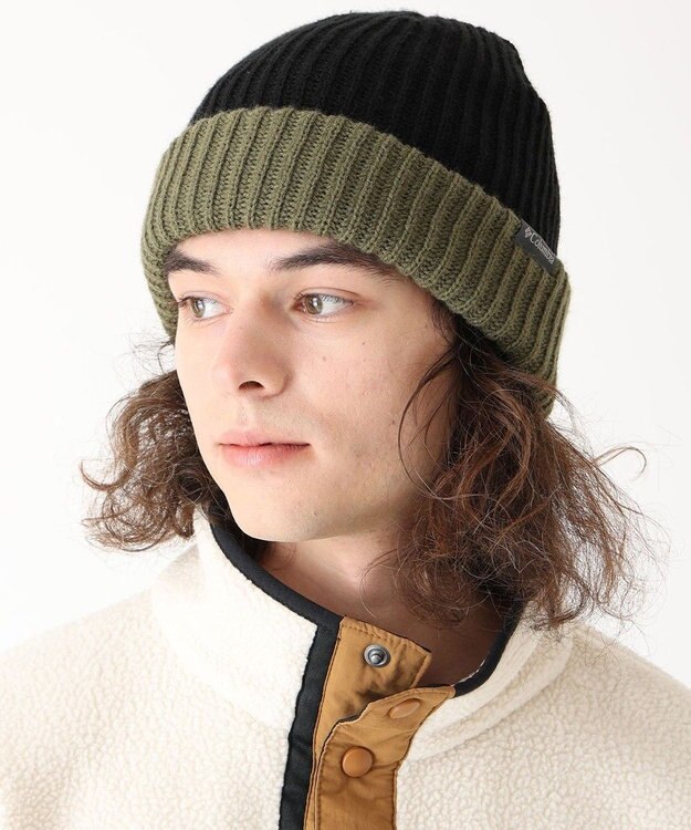 Columbia Columbia/ スプリットレンジニットキャップ /コロンビア Black、 Mosstone