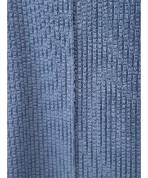 earth music&ecology ぽこぽこパワショルプルオーバー Blue