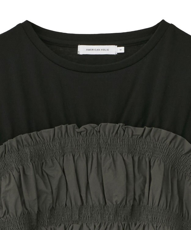 AMERICAN HOLIC ビスチェレイヤードプルオーバー Charcoal Gray