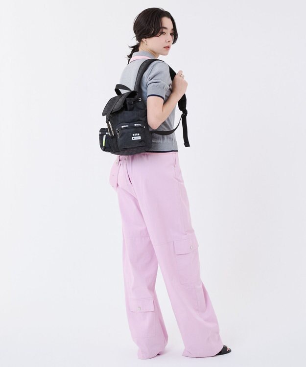 LeSportsac MSGM VOYAGER BACKPACK/ボヤージャーブラックジャカード ヴォヤージャーブラックジャカード
