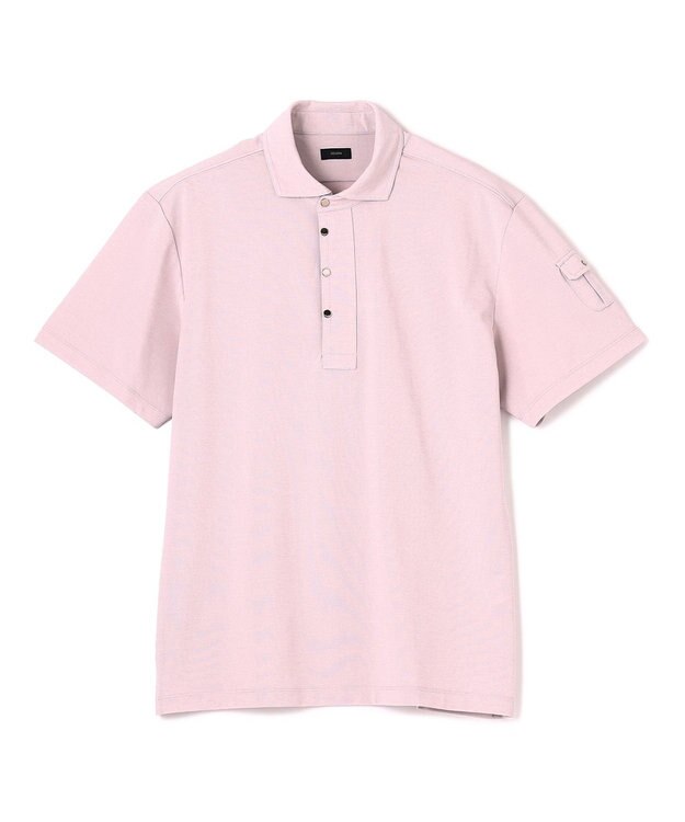 JOSEPH HOMME 【接触冷感】アイスコットンカノコ　ポロ ローズ系