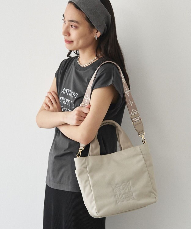 russet 【撥水】《WEB限定》コーデュラナイロン2WAYトートバッグ（CE-1813-WEB） L.Greige