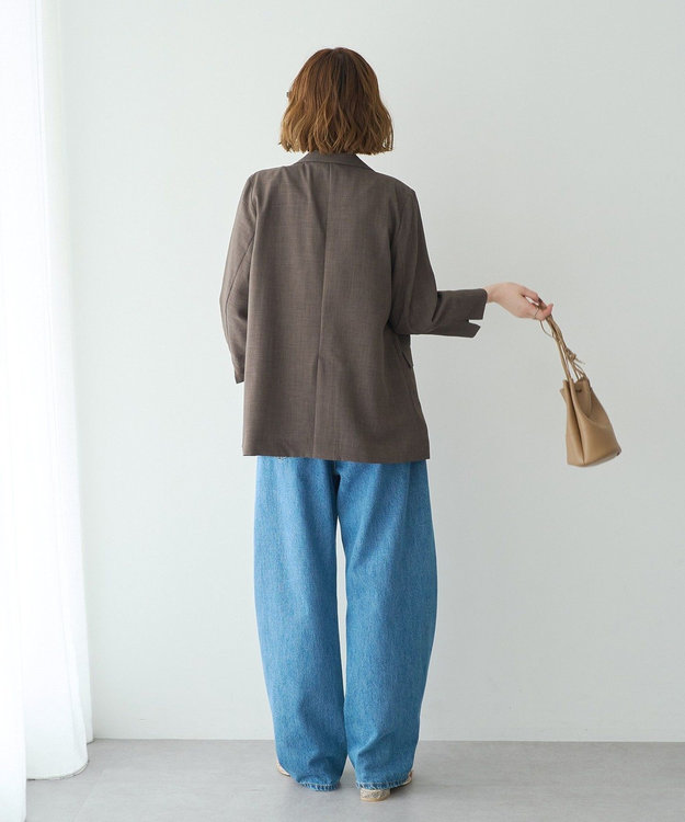 YECCA VECCA リネンライクジャケット Brown