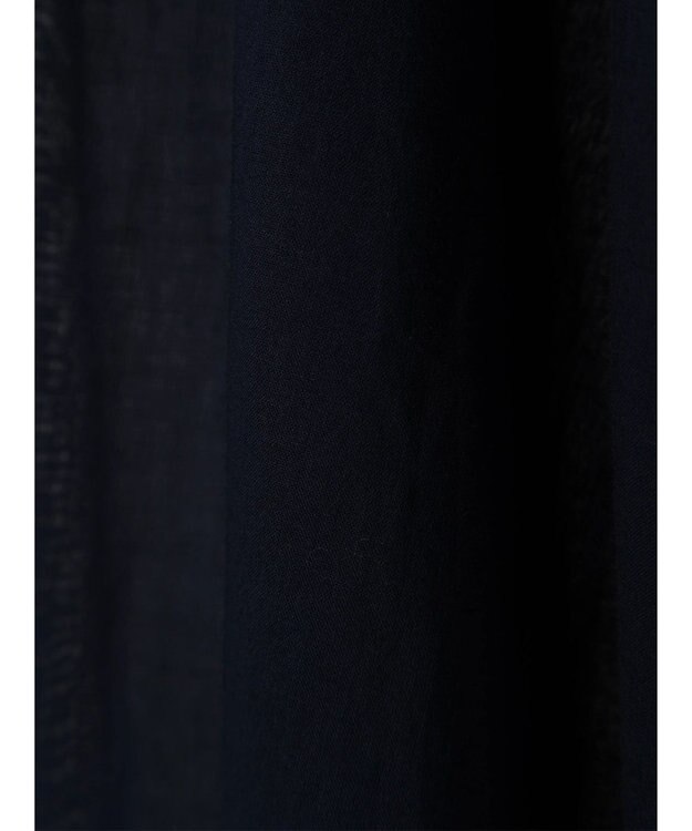 CRAFT STANDARD BOUTIQUE インド綿バンドカラーワンピース Navy