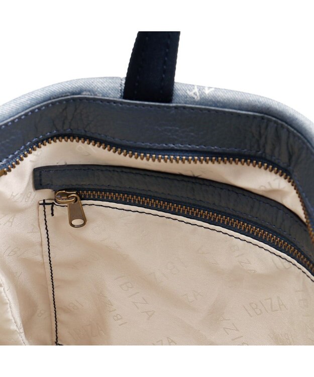 IBIZA アスール　ロゴデニム　2WAYバッグ 水色