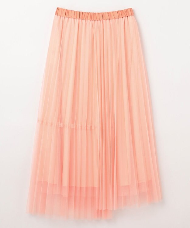 GRACE CONTINENTAL ティアードラップチュールスカート ピンク