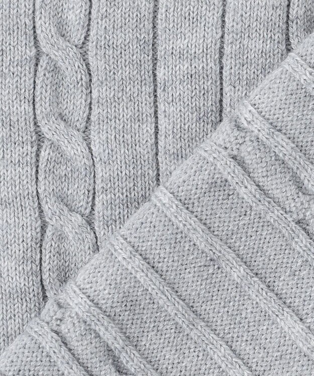 23区GOLF 【MEN/キングサイズ】ストレッチ カラーニット ライトグレー系