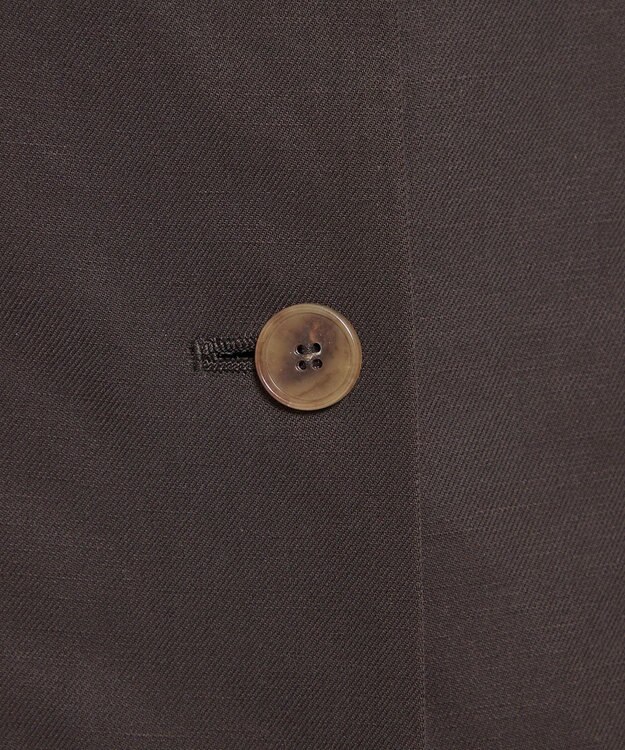 uncrave テンセルライトリネン ジレブラウス ブラウングレー