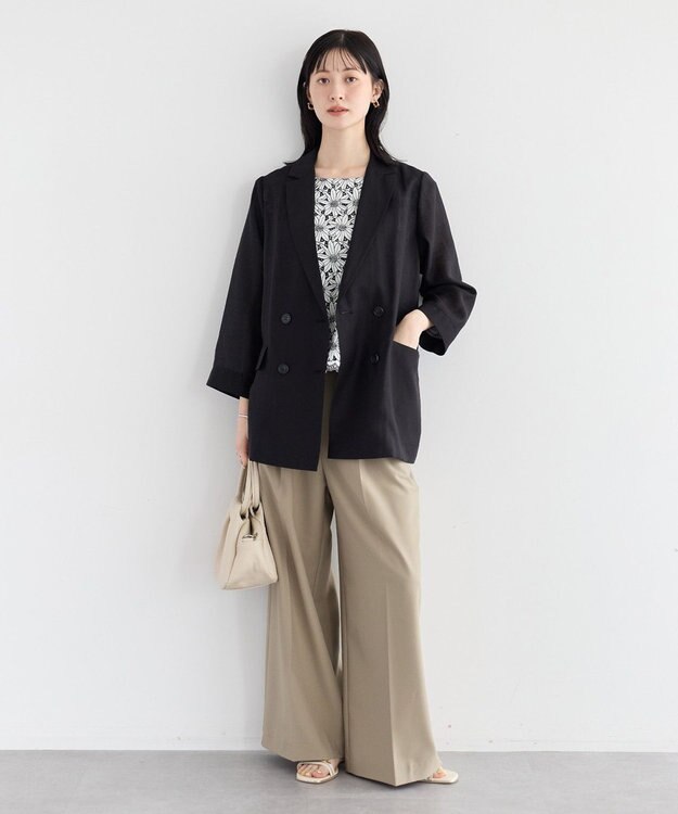 YECCA VECCA シアーテーラードジャケット Black