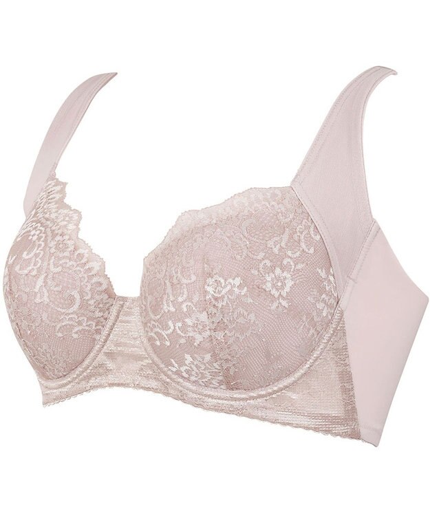 Wing ブラジャー 脇胸すっきり 脇高設計 背中の段差を軽減 肩にくいこみにくい 快適なつけごこち 【すっきりスムージング】 ブラ NB2724 ウイング／ワコール チャコールグレー