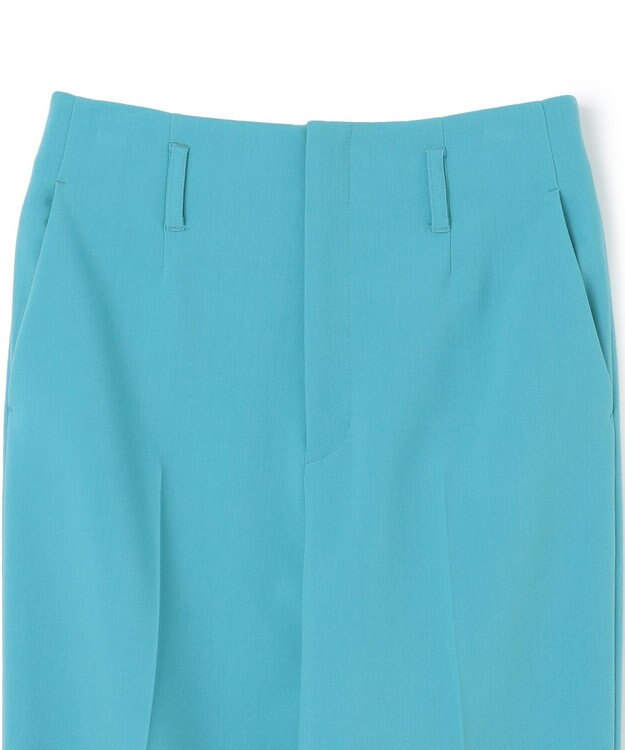 UNFILO ハイウエストテーパードパンツ ターコイズ