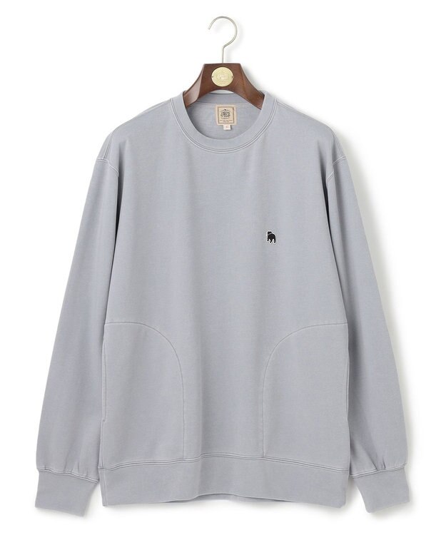 J.PRESS MEN バックブルクルーネック スウェット ライトグレー系