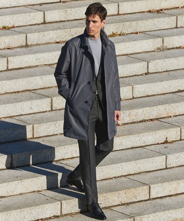 GOTAIRIKU セットアップ対応【カイテキ７機能】ドライジャージー ジャケット_ヘリンボーン柄(26年モデル) グレー×ヘリンボーン柄